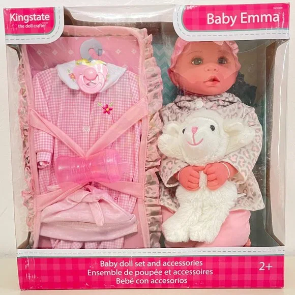 Kingstate Toys Kingstate Baby Emma Doll Plush Playset
